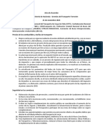 Acta de Acuerdos Entre El Gobierno y Los Camioneros