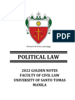 Political Law - 2022 Ust Golden Notes (Confidential)