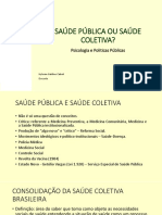 Slides - Saúde Pública Ou Saúde Coletiva