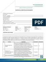 Formato de Evaluacion Estudiantes Por El Escenario 2022