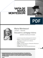 Biografía de María Montessori