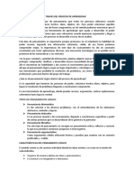 Pensamiento Logico A Traves Del Proceso de Aprendizaje