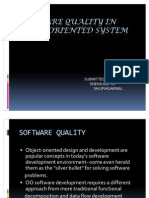 Software Quality in Object Oriented System