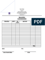 BE Form 5 RECORD OF DONATIONS RECEIVED