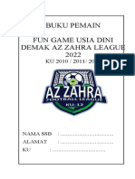 Buku Pemain Az Zahra League 2022