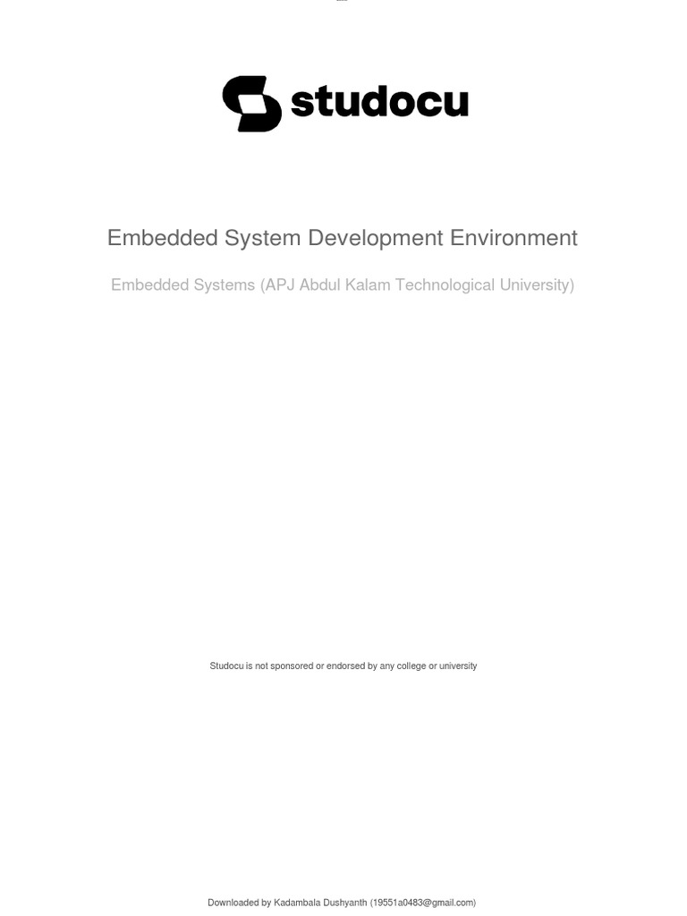 Overview of Embedded System IDEs | PDF | Integrated Development ...