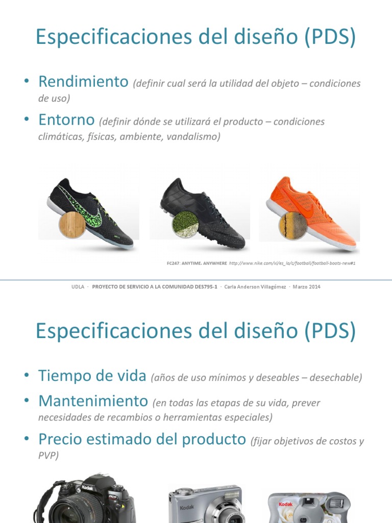 Especificaciones del Diseño (PDS) | PDF