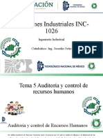 RELACIONES INDUSTRIALES INC-1026 UNIDAD 5 Auditoria
