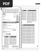 BEC Vantage Answer Sheet Reading