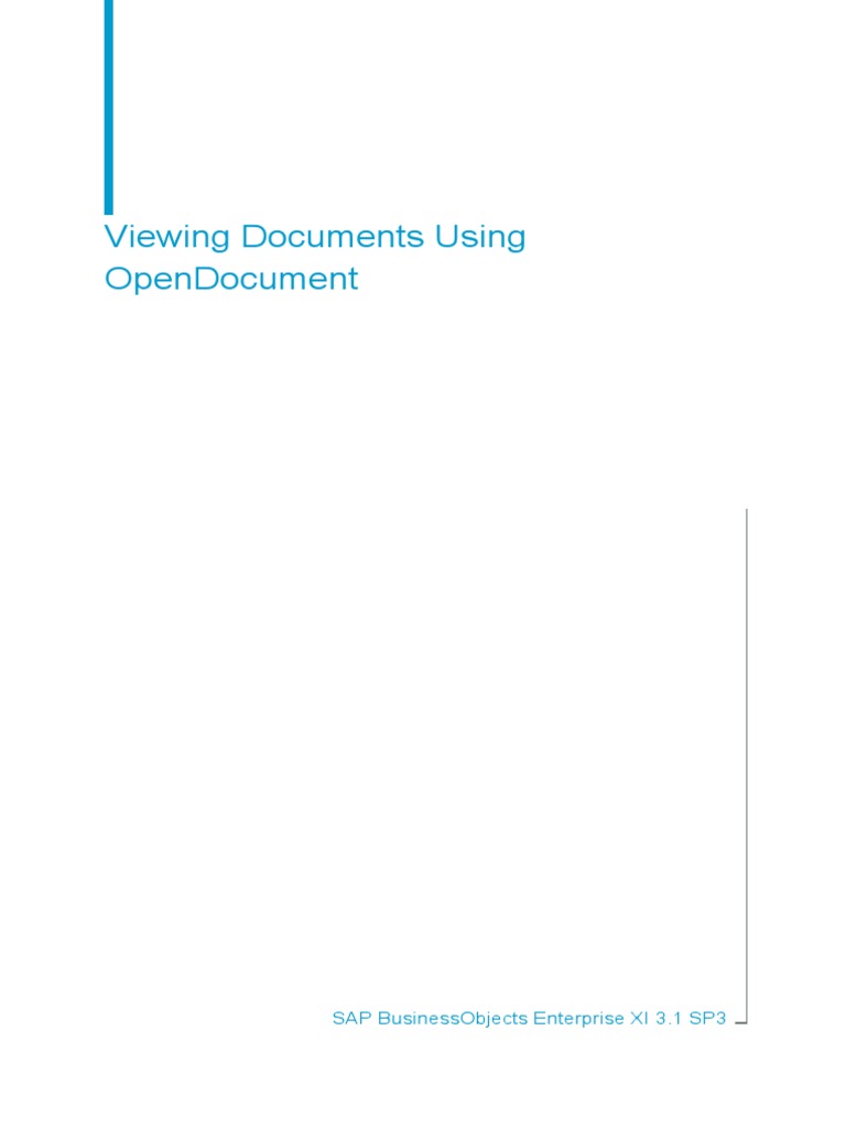 Webi Open Document en | PDF | Hyperlink | Command Line Interface