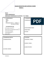 Borang Pemeriksaan Kesihatan Dan Suntikan Murid