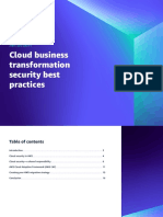 Cloud Business Transformation Security Best Practices