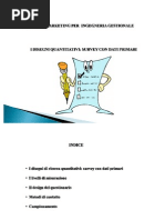 I disegni quantitativi