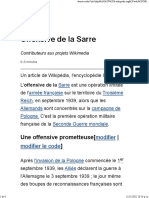 Offensive de la Sarre — deruxieme guerre