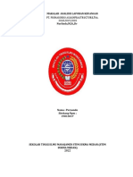 UTS. Penando Sitohang Analisis Laporan Keuangan, PT - Primarindo Infratruktur TBK Periode 2018,2019 Dan 2020