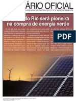 Rio pioneira compra energia verde