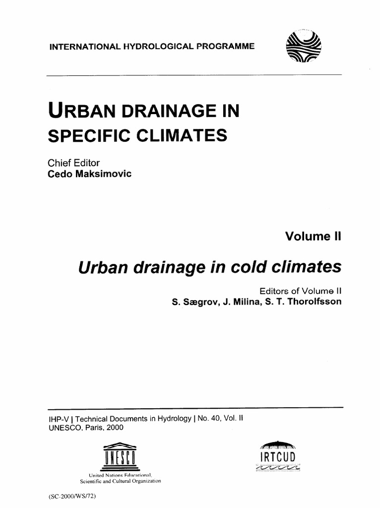 122599eo - Cold Weather Drainage | PDF | Stormwater | Surface Runoff