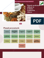 Plantele Medicinale Utilizate in Medicina Traditionala Chineza