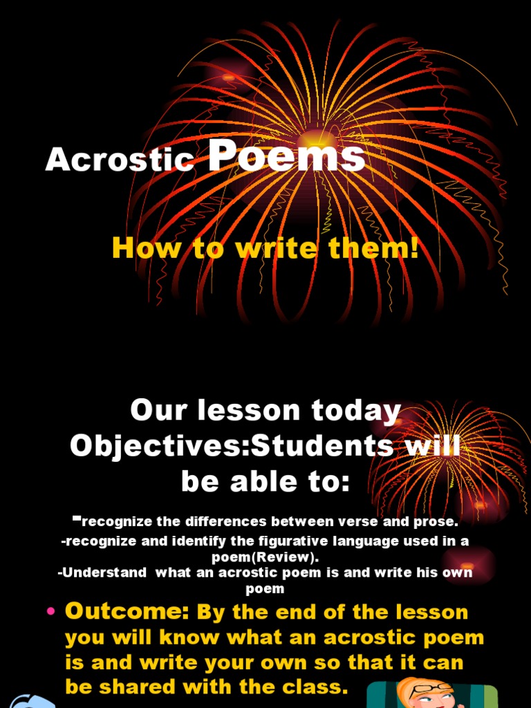 Acrostic Poem PDF