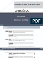 Aritmética: Contenido Temático