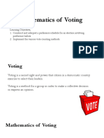 Mathematics of VotingA