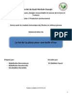 Loi de La Place Pour Une Bulle D'eur