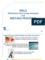 RRCA (Relentless Root Cause Analysis) and MISTAKE PROOFING. Rev.5
