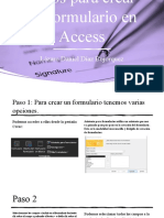 Pasos para Crear Un Formulario en Access