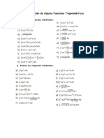 Lista de Ejercicios de Integrales Indefinidas