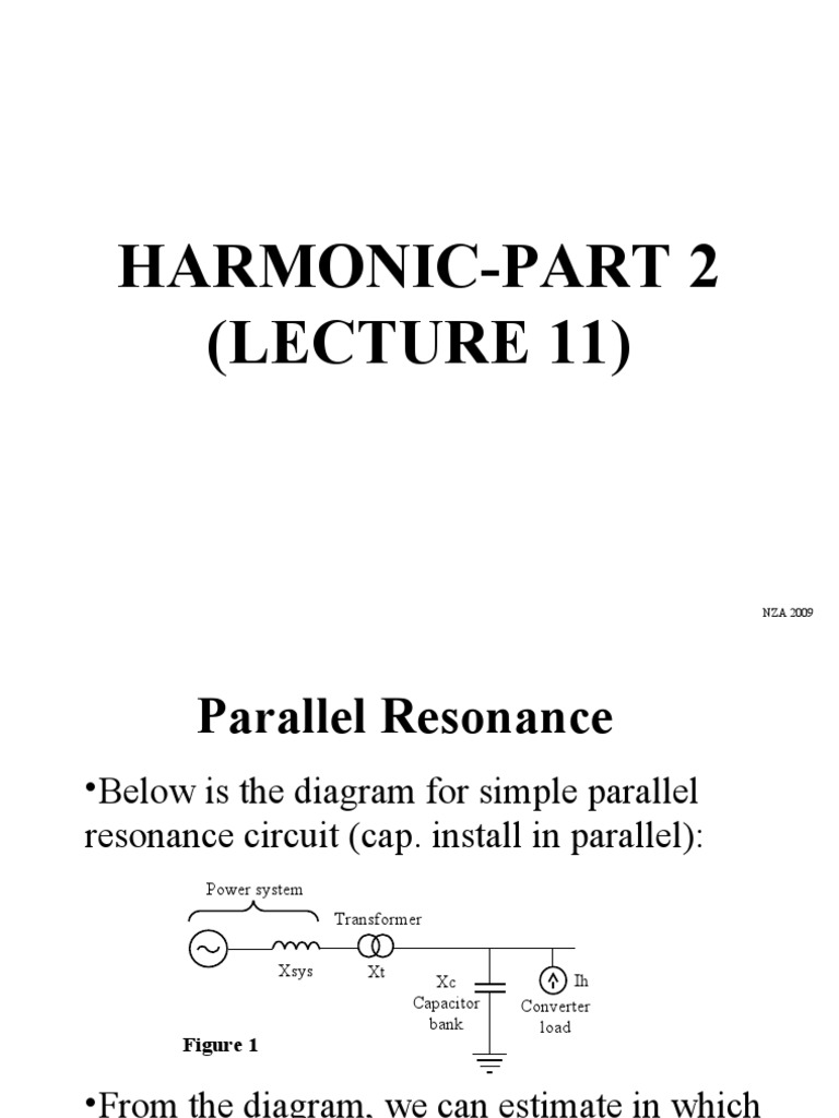 Harmonic (Part 2) - Lecture 11 | PDF | Electronic Filter | Resonance