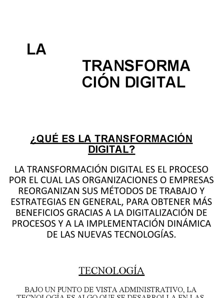 Guía sobre Transformación Digital | PDF | Internet de las Cosas ...