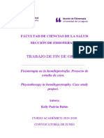 Trabajo de Fin de Grado: Facultad de Ciencias de La Salud Sección de Fisioterapia