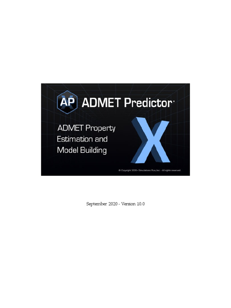 ADMET Predictor Manual | PDF | Computers | Technology & Engineering