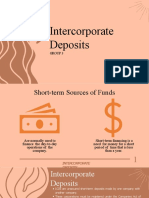 Intercorporate Deposits Group 3