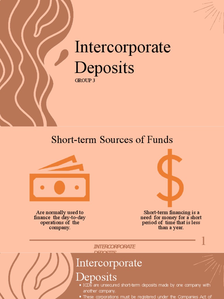Understanding Intercorporate Deposits PDF