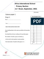 Year 4 Paper 1 End of Term 1 2022