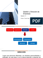 Gestión y Dirección de Empresas - Sesión 11