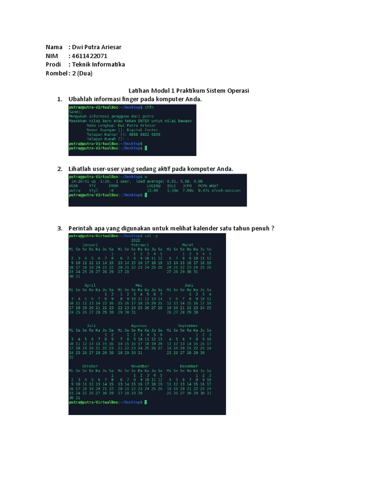 Dwi Putra Ariesar 4611422071 Modul 1 Pdf