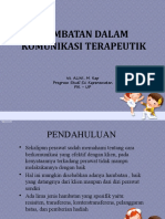 Hambatan Dlm Komunikasi Terapeutik