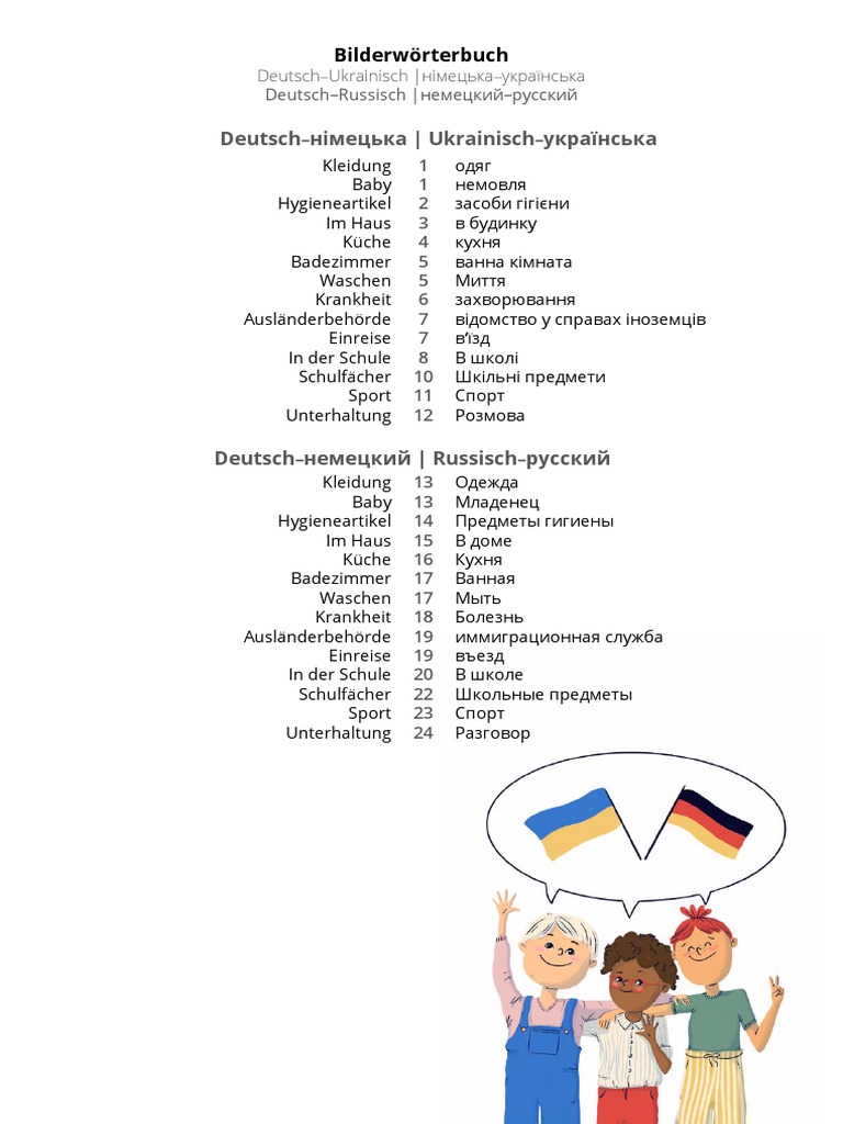 Bilderworterbuch Deutsch Ukrainisch v11 | PDF
