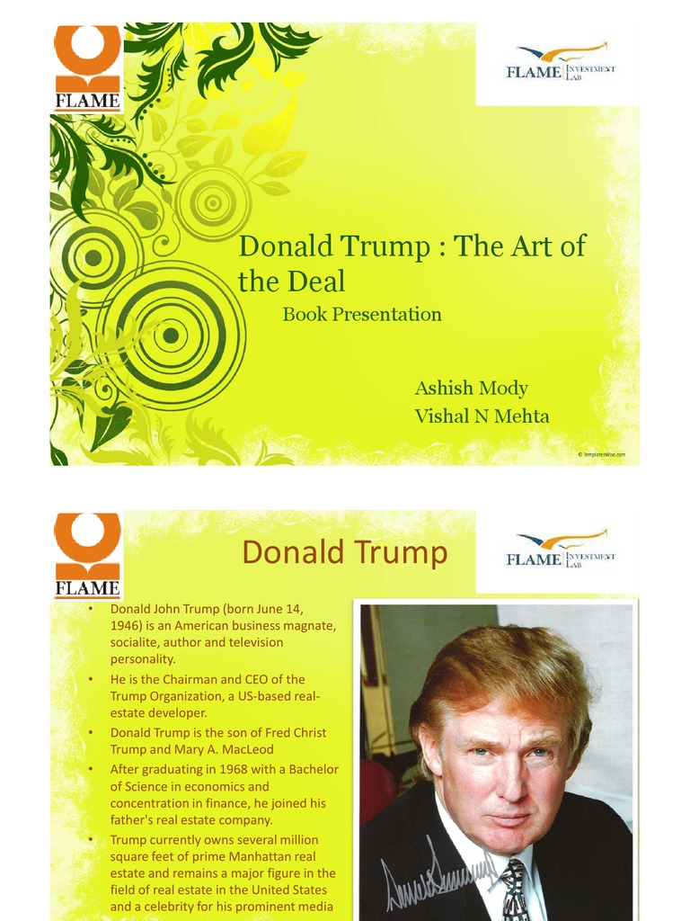 FIL_The Art of the Deal [PDF Library] Donald Trump United States Government