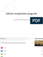 Kahoot recapitulare plugurile