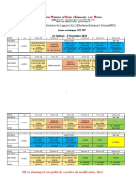 Planning Actualisé AL3&SRS3-Avedji, 24 Octobre Au 26 Novembre 2022