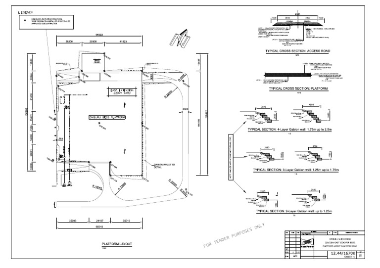 Omburu BESS Platform Layout Details | PDF