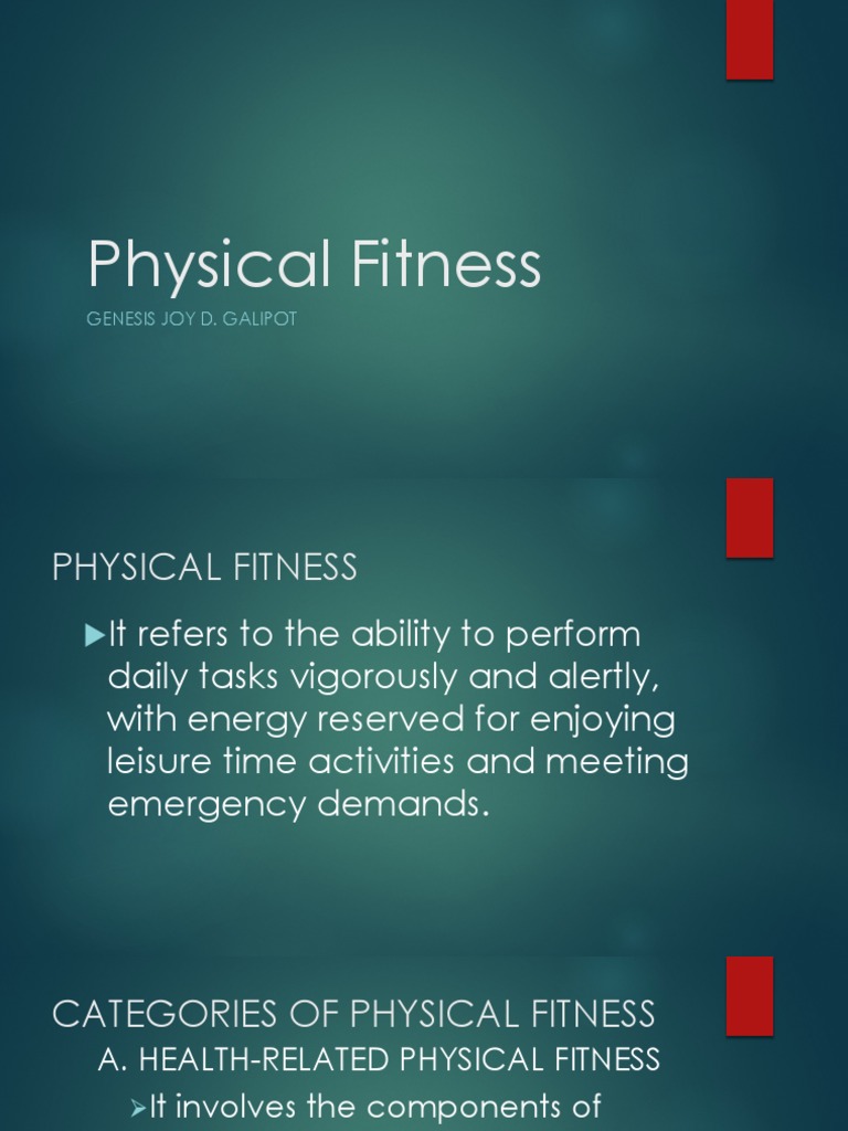 Components of Physical Fitness | PDF | Physical Fitness | Skeletal Muscle