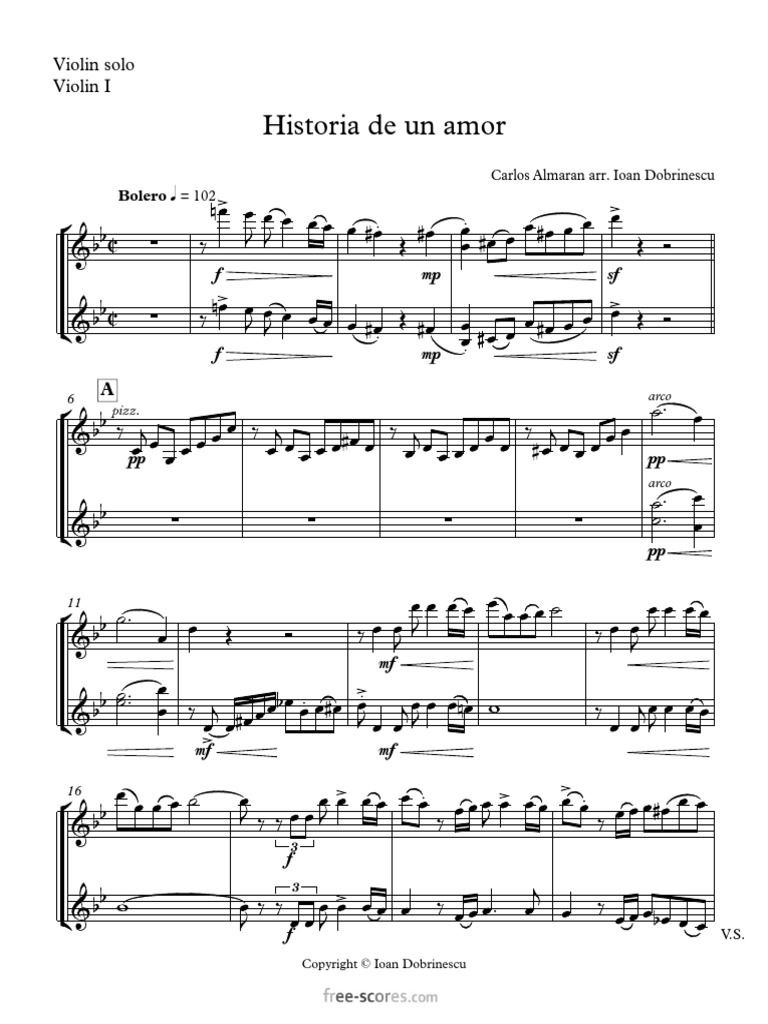 (Free Scores - Com) - Almaran Carlos Historia Amor Historia Amor Orch ...