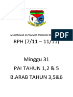 Minggu 31