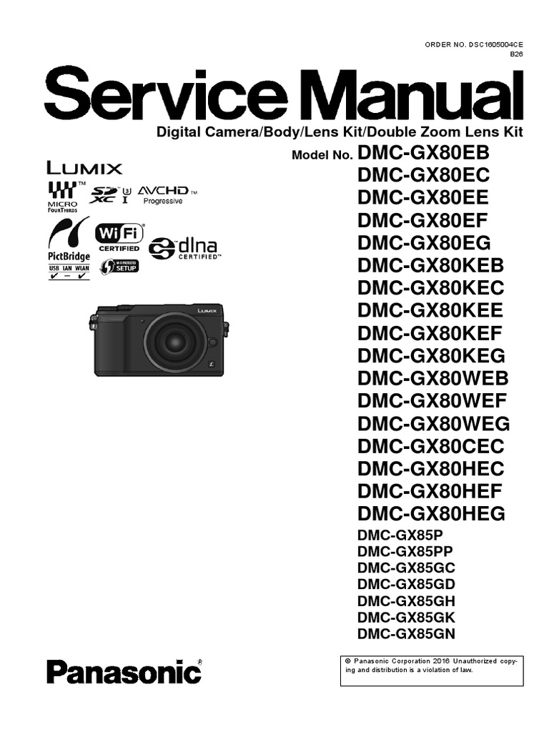Panasonic Service Manual gx85 PDF Electrostatic Discharge Solder