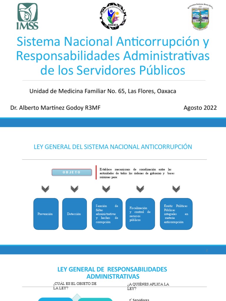 Ley del Sistema Nacional Anticorrupción | PDF | Corrupción política ...