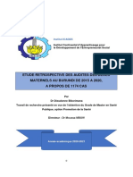 Etude Retrospective Des Audites Des Deces Maternels Au Burundi de 2015 A 2020